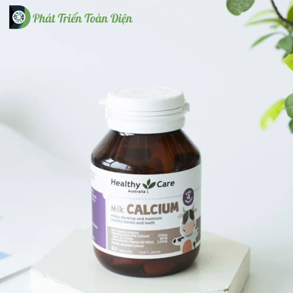 Milk Calcium Healthy Care – Bổ sung Canxi cho Trẻ trên 4 Tháng Tuổi (60 viên)