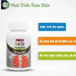 Neo Kids Kẽm Hữu Cơ Con Gấu - Hỗ Trợ Bé Ăn Ngon, Tăng Cường Sức Đề Kháng