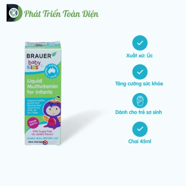 Siro Brauer Baby Kids Liquid Bổ Sung Vitamin C (100ml)