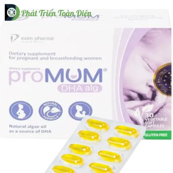 Viên Uống proMUM DHA Alg - Bổ Sung DHA Cho Phụ Nữ Mang Thai và Cho Con Bú