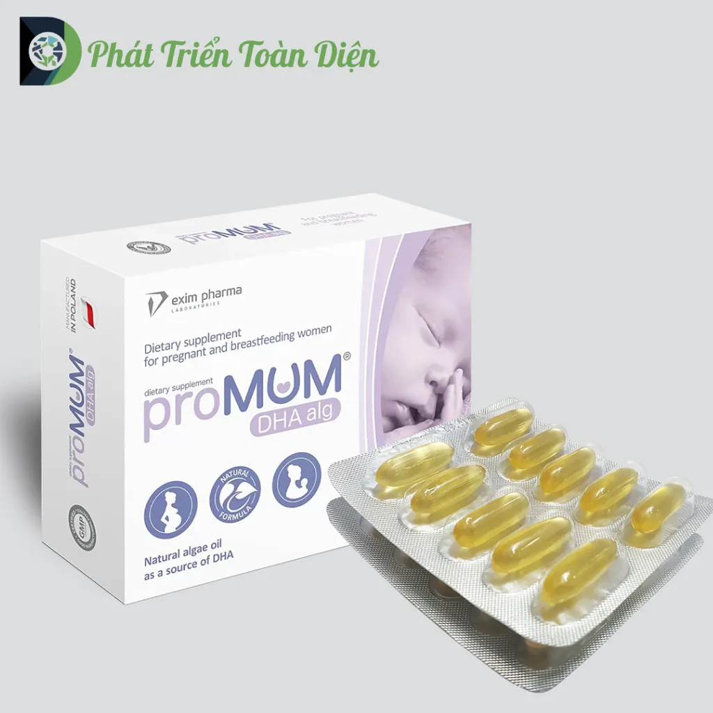 Viên Uống proMUM DHA Alg – Bổ Sung DHA Cho Phụ Nữ Mang Thai và Cho Con Bú