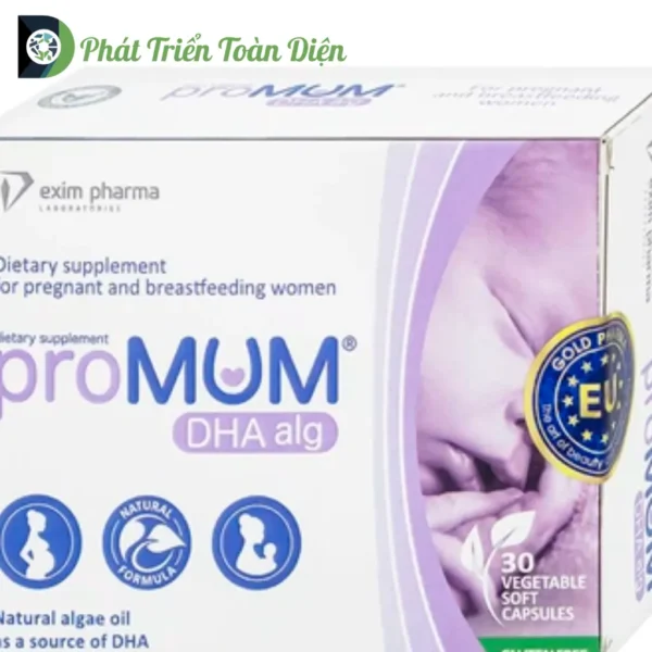 Viên Uống proMUM DHA Alg - Bổ Sung DHA Cho Phụ Nữ Mang Thai và Cho Con Bú